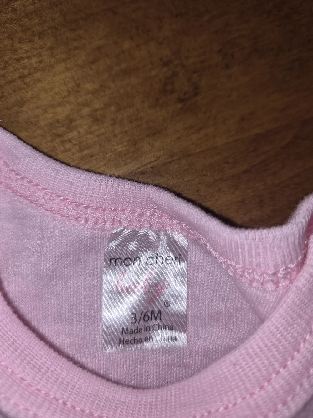 Nwot Mon Cheri Light Pink Ballet Shoes Baby One-Piece Onesie Bodysuit 3-6 months